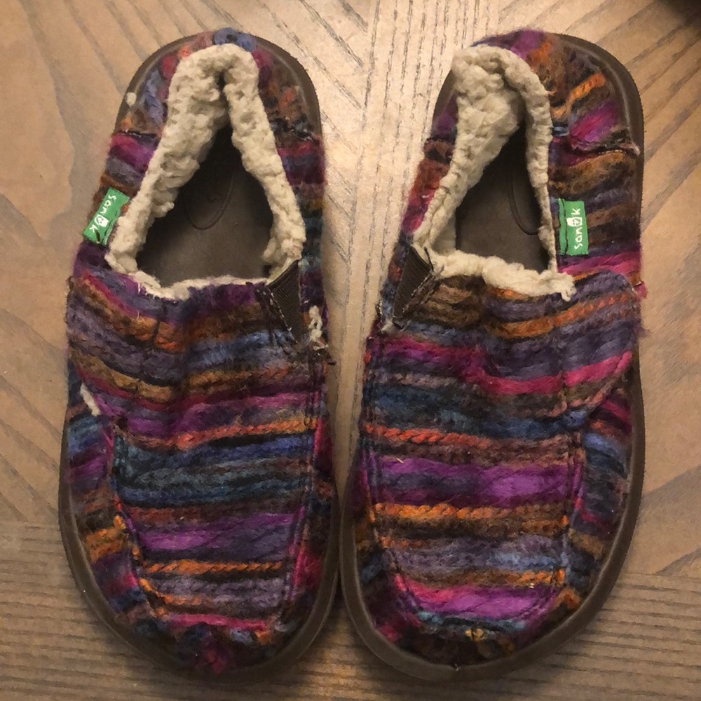 Sanuk outdoor slipper shoes Youth
